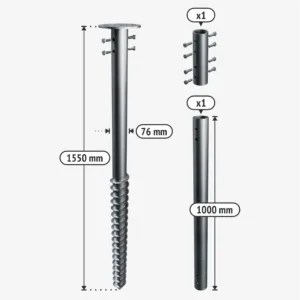 M2550 skruvpali pamati
